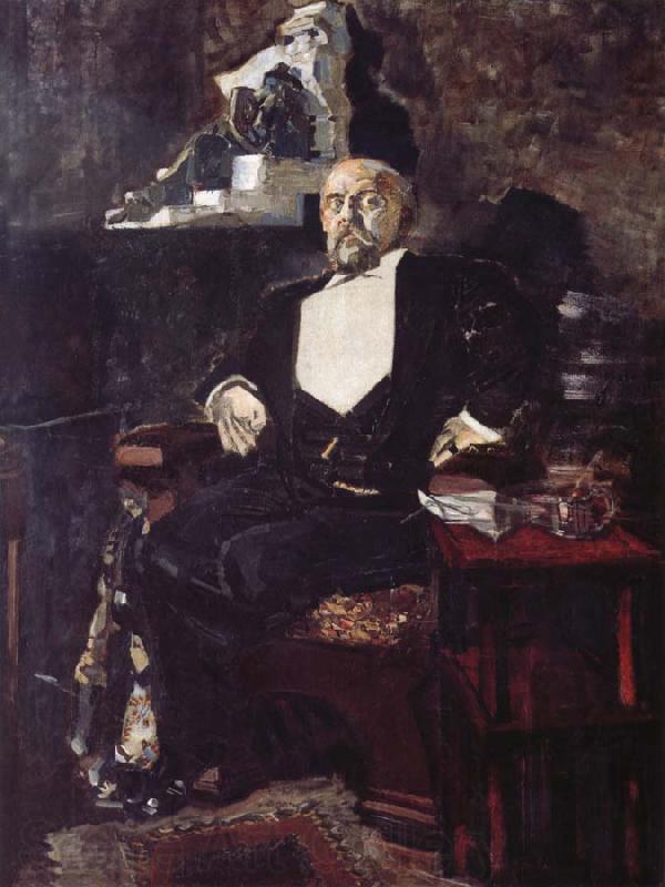 Mikhail Vrubel The portrait of Mamontoff Spain oil painting art